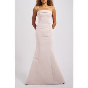 Amsale Jaylin Strapless Gown Ballet Pink Sz 10 Bridesmaid Wedding Formal